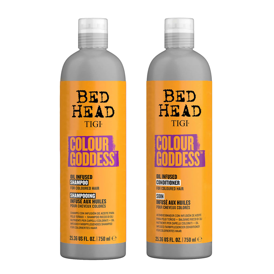 TIGI Bed Head front packaging showing bottles and vibrant branding for color protection