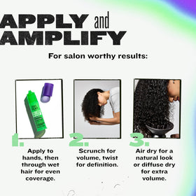 TIGI Bed Head lifestyle shot of bouncy defined curls after styling with product