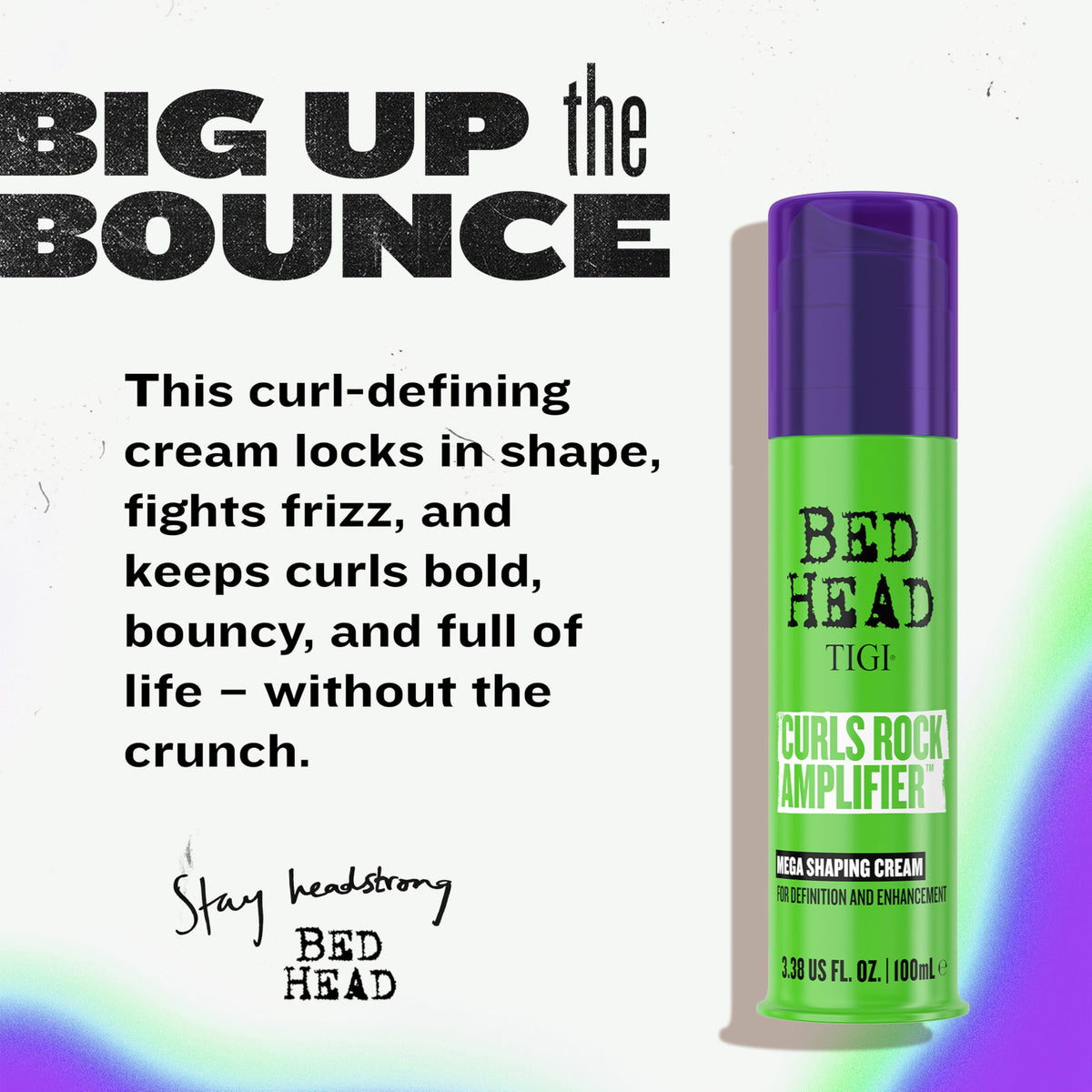 TIGI Bed Head open jar texture illustrating creamy, non-greasy curl cream