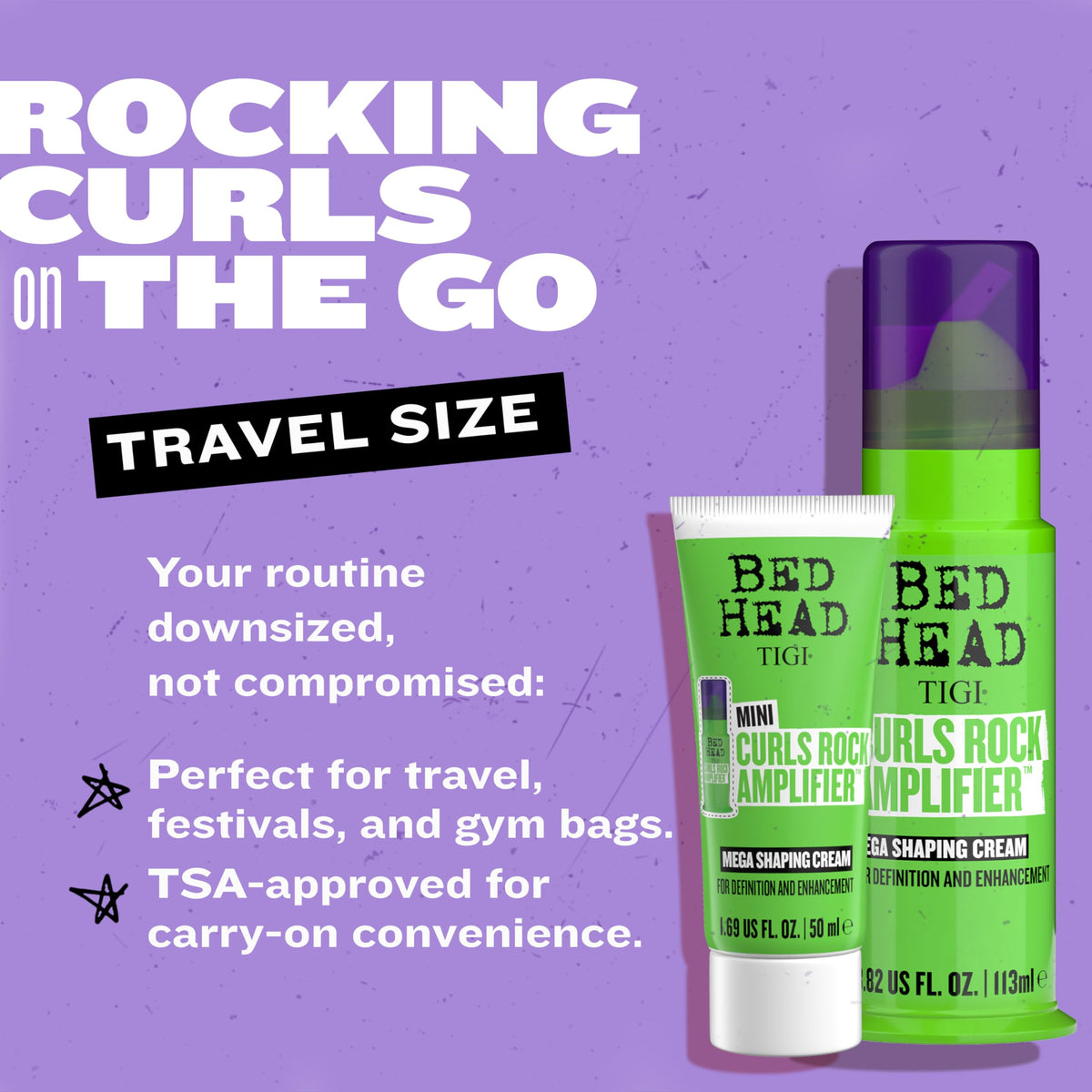 TIGI Bed Head cream in hand ready to apply, showing easy spreadability and control