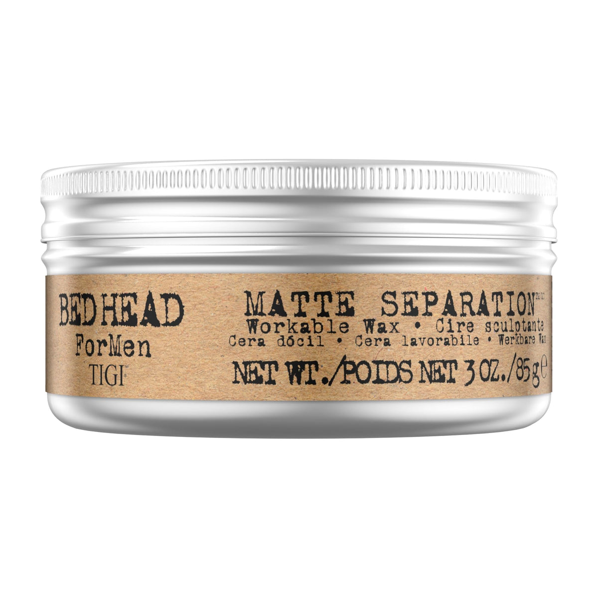 TIGI jar front packaging showing label and 3 ounce size, easy grip