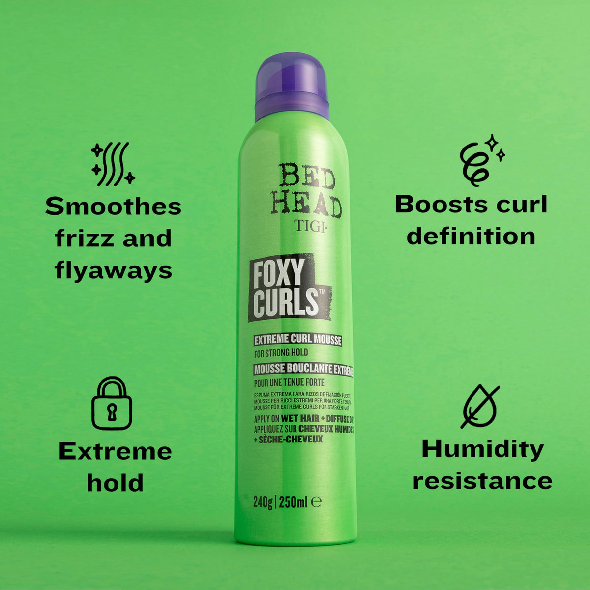 TIGI Bed Head bottle in hand for size comparison and portability