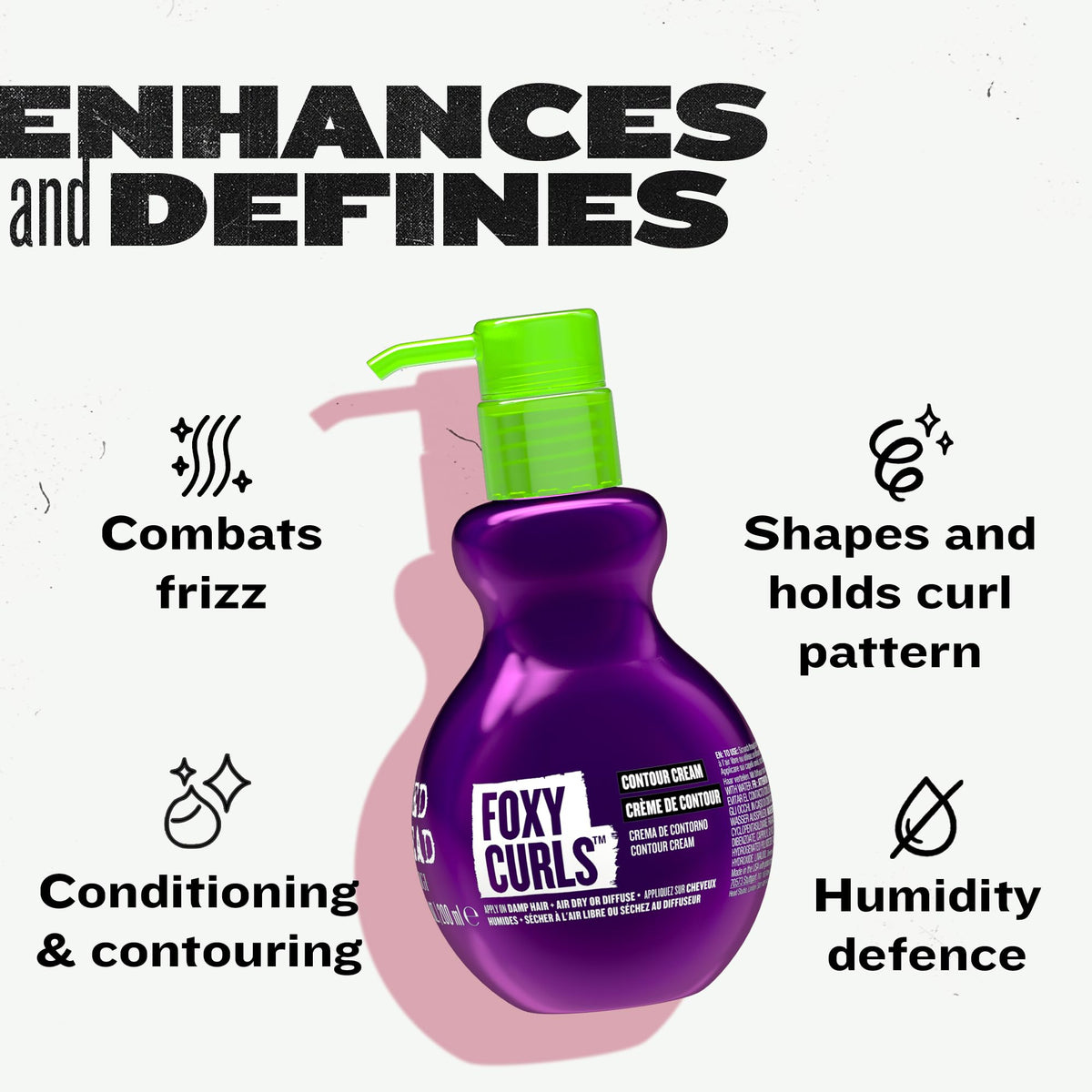 TIGI Bed Head ingredient label highlighting argan oil and polymers