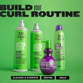 TIGI Bed Head placed on bathroom counter for everyday styling routine