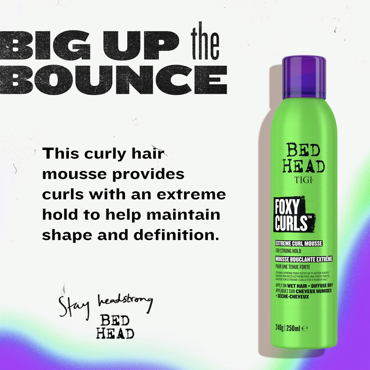 TIGI Bed Head pump dispenser detail for easy, measured application