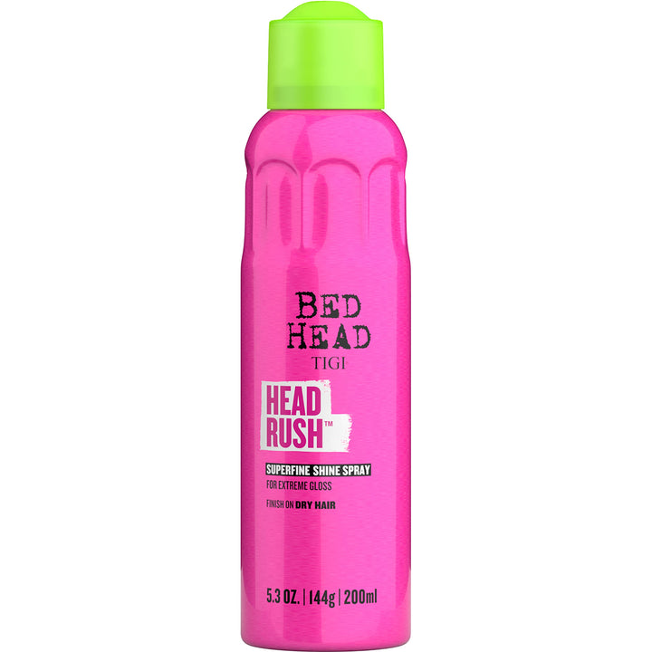 TIGI Bed Head front packaging showing product and glossy finish benefit