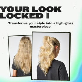TIGI Bed Head held in hand to show 10.3 oz scale and travel-friendly size