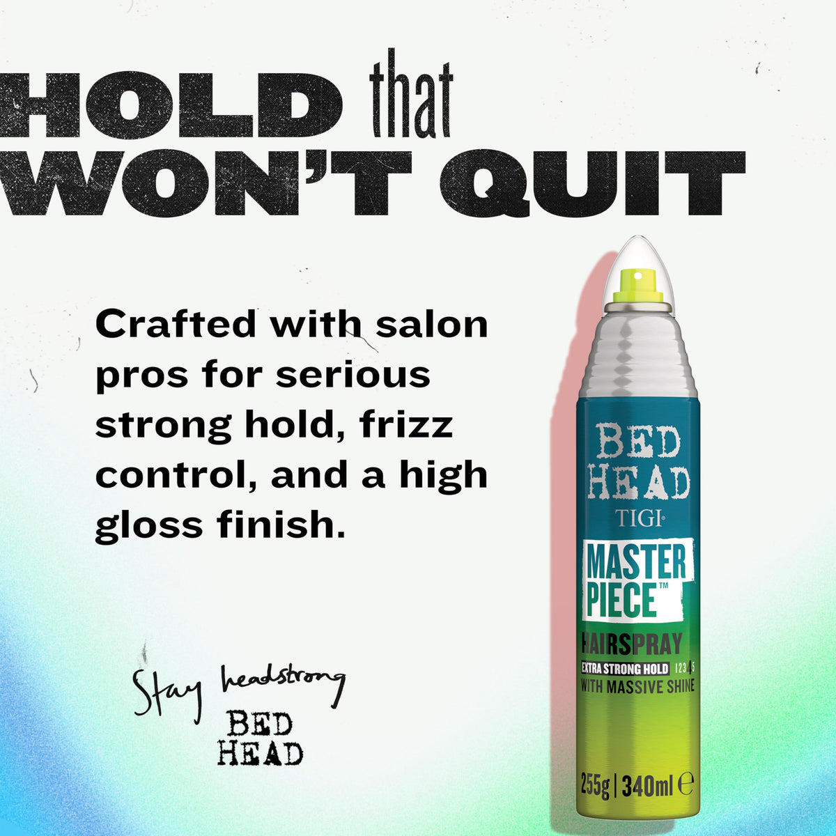 TIGI Bed Head nozzle close-up for precise spray control and even coverage