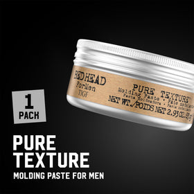 TIGI Bed Head open jar showing cream-to-paste texture for smooth application