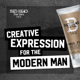 TIGI Bed Head gel on bathroom counter showing everyday styling readiness