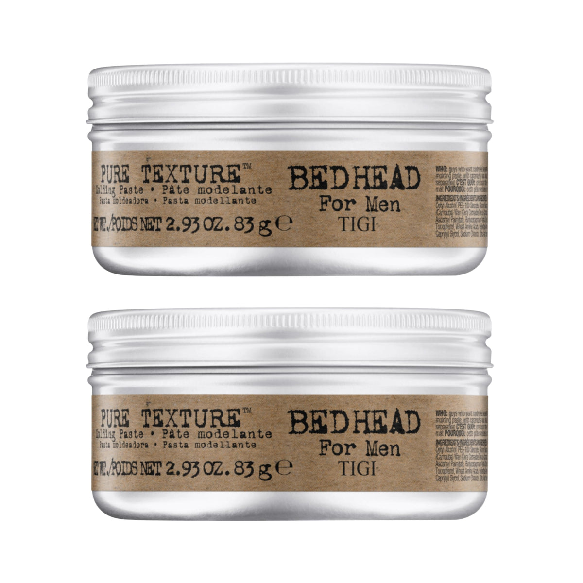 TIGI Bed Head front packaging showing jar and branding for easy identification