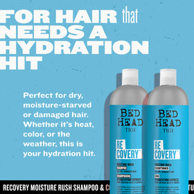 TIGI Bed Head conditioner cream close-up highlighting smoothing silicone benefit