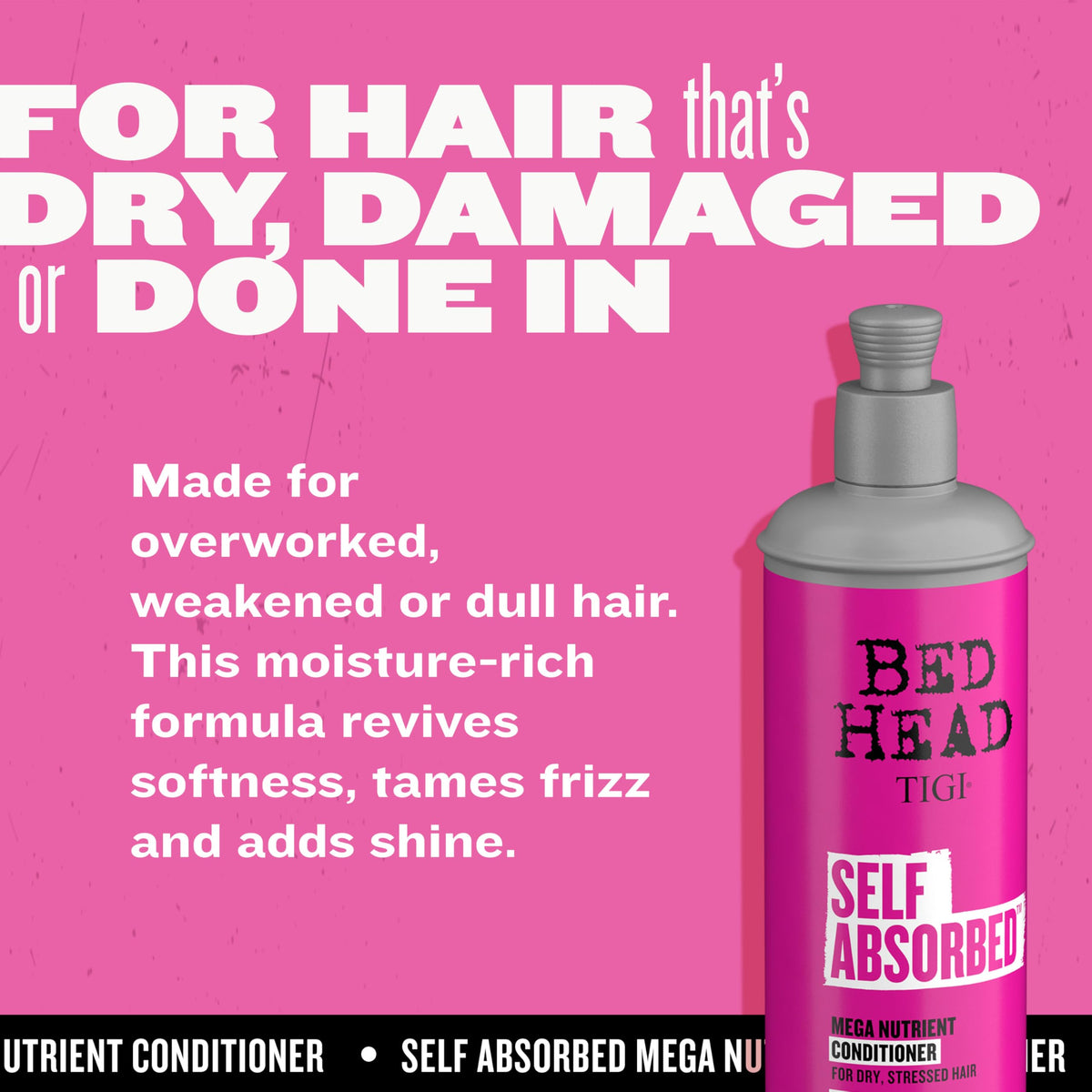 TIGI Bed Head conditioner creamy texture showing smooth detangling benefit