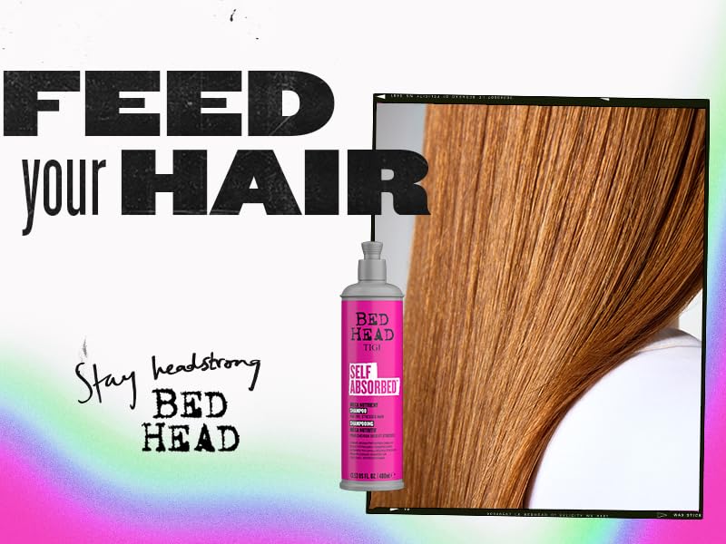 TIGI Bed Head bottles in shower being applied to wet hair