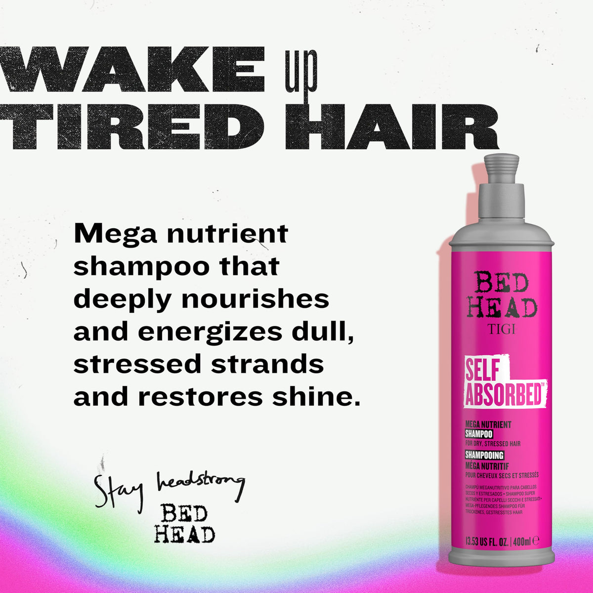 TIGI Bed Head shampoo lather close-up demonstrating deep hydration