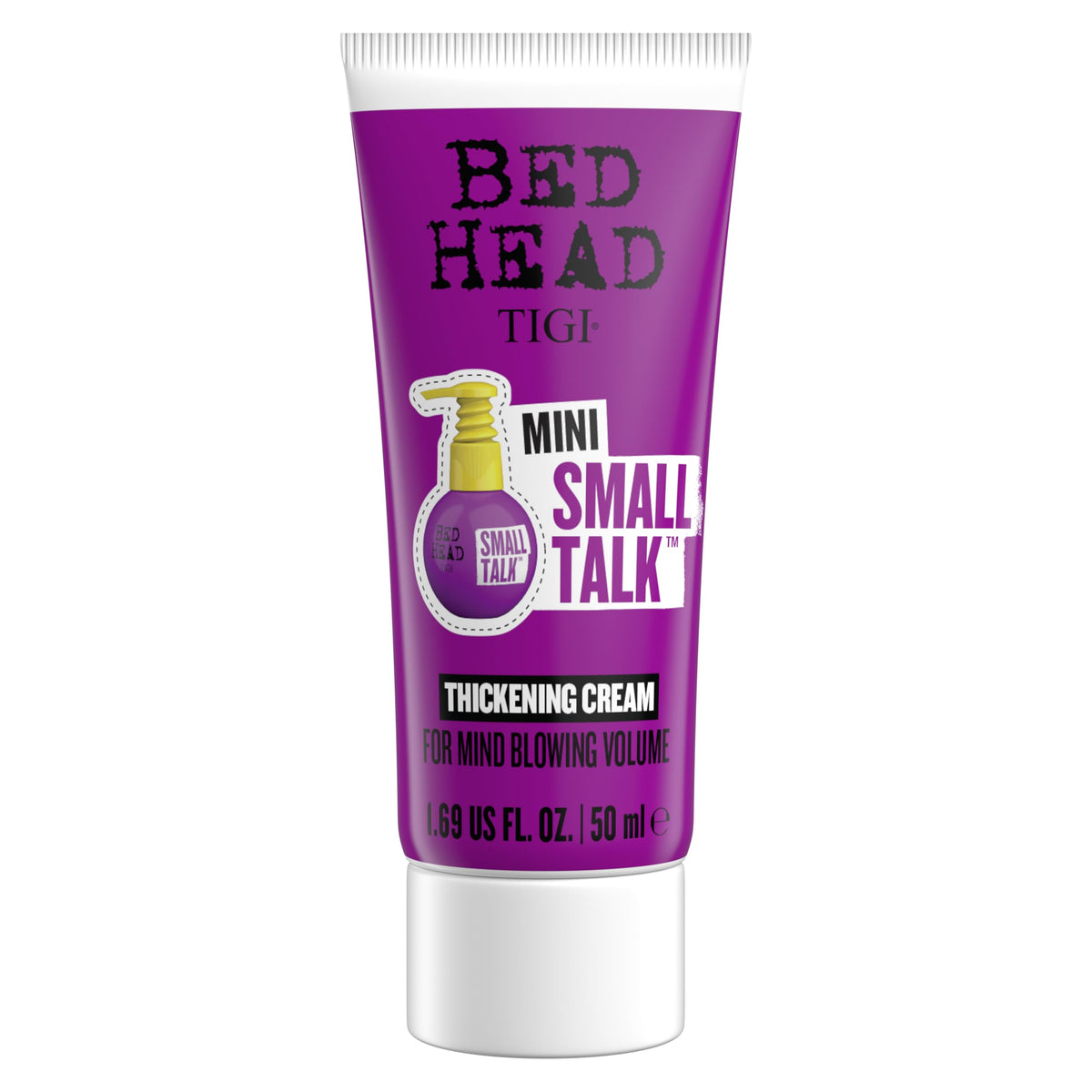 TIGI Bed Head front packaging shows travel-size convenience and brand recognition