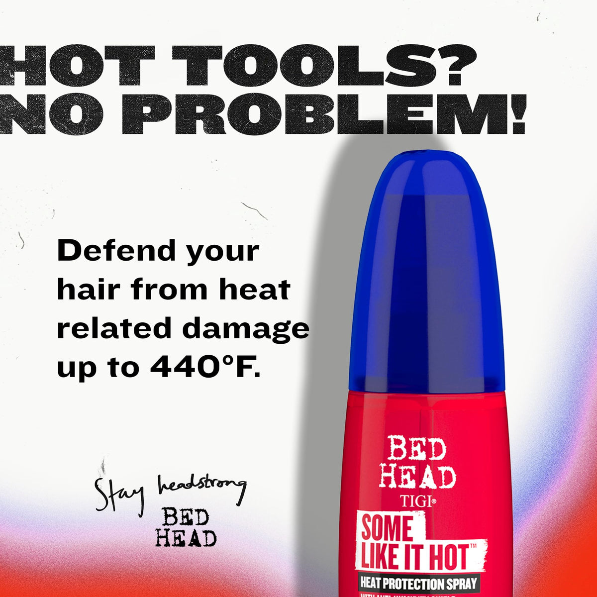 TIGI Bed Head close-up nozzle delivering fine mist for even protection
