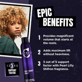 TIGI Catwalk nozzle closeup demonstrating precise spray delivery for targeted lift