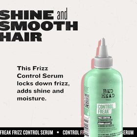 TIGI Control Freak in hand during styling, illustrates smooth application and manageability benefit