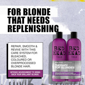 TIGI Dumb Blonde pump dispensers ready for easy salon-style use