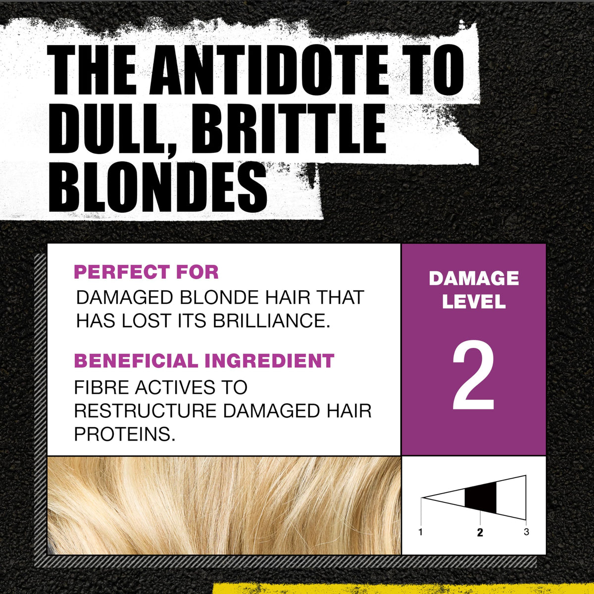 TIGI Dumb Blonde shampoo texture demonstrating creamy cleansing action