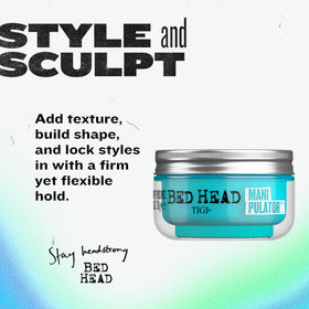 TIGI Manipulator close-up texture in hand highlighting grip and styling performance