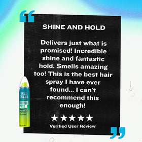 TIGI Masterpiece tucked inside a toiletry bag ready for on-the-go styling