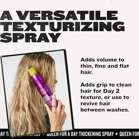 TIGI product label close-up showing key ingredients and salon-grade formula