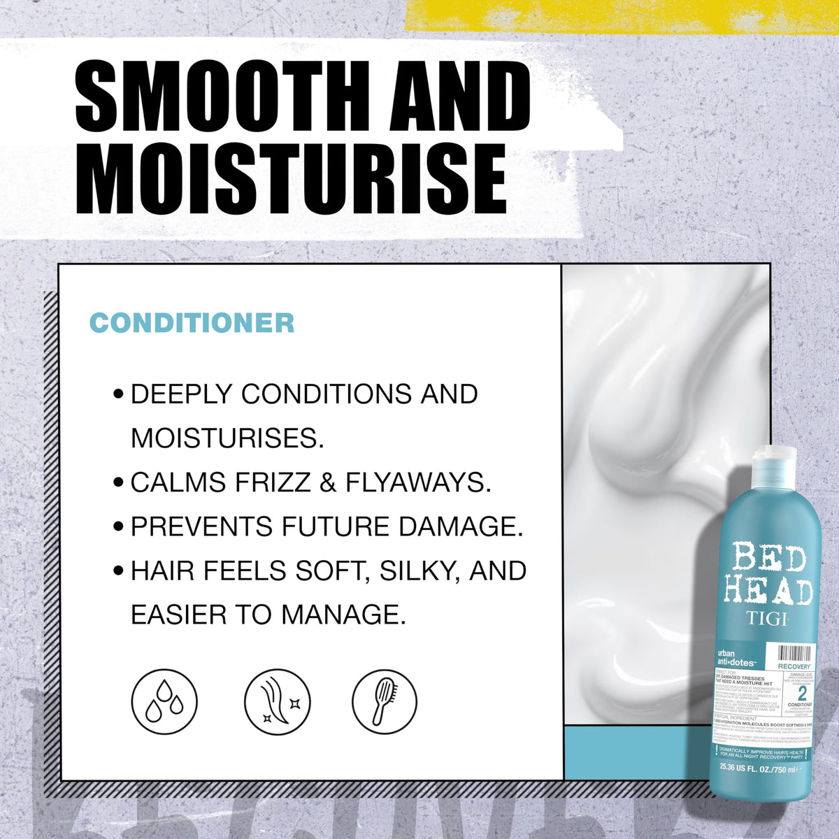 TIGI 25.36 fl oz bottles held in hand showing generous size