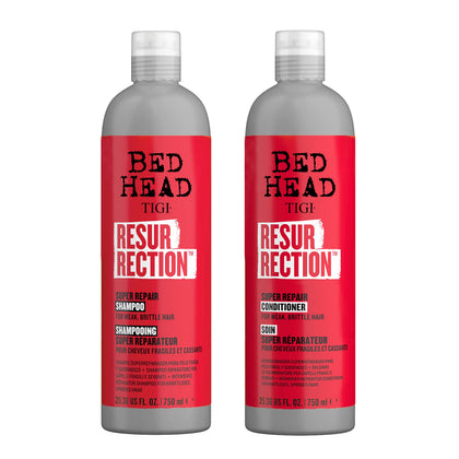 TIGI Bed Head front packaging showing bottles and benefits