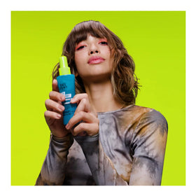 TIGI styling on dry hair creating lift and separation without crunch