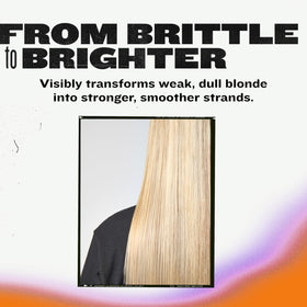 TIGI Serial Blonde bottles held in hand showing actual 25.36 fl oz scale
