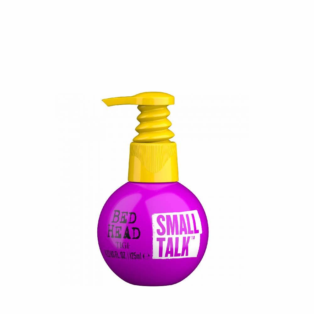 TIGI Small Talk front packaging shows tube and visible volume benefit