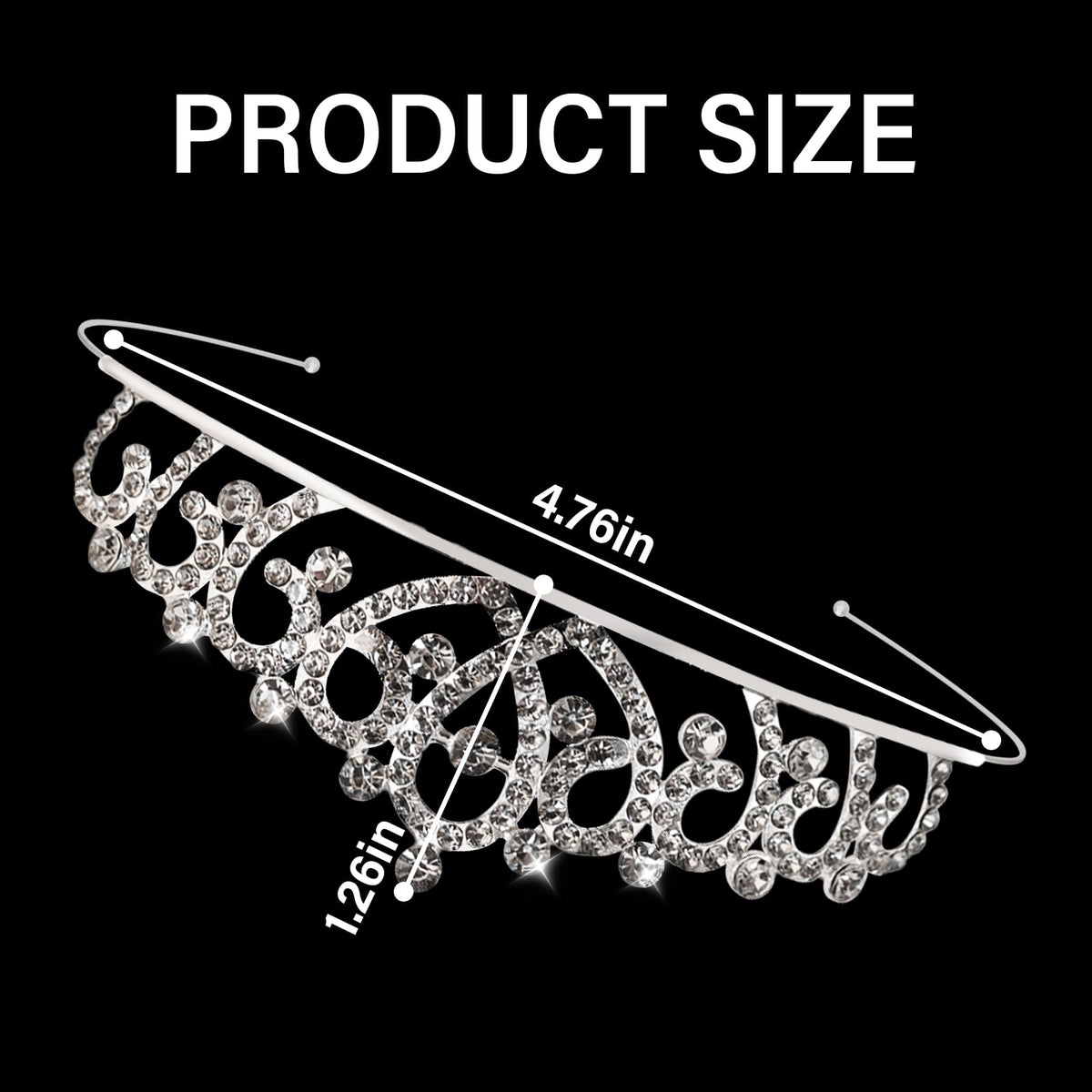Tihebax close-up of rhinestone detail highlighting crystal shine and elegant finish