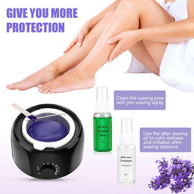 TIKESI kit applicators and protection rings organized for tidy, precise waxing