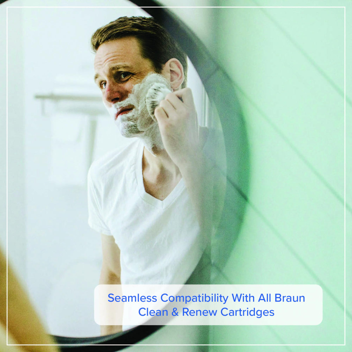 Tillbrook bottle next to Braun Clean & Renew station showing compatibility