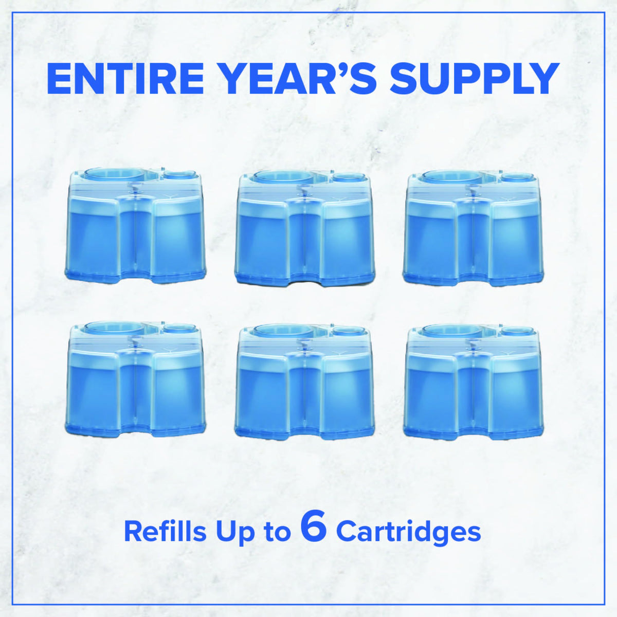 Tillbrook bottle pouring refill into cartridge demonstrating easy refill