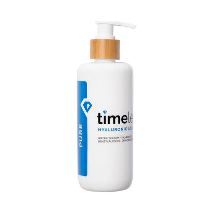 Timeless Skin Care front packaging showing 8 oz bottle and brand benefits