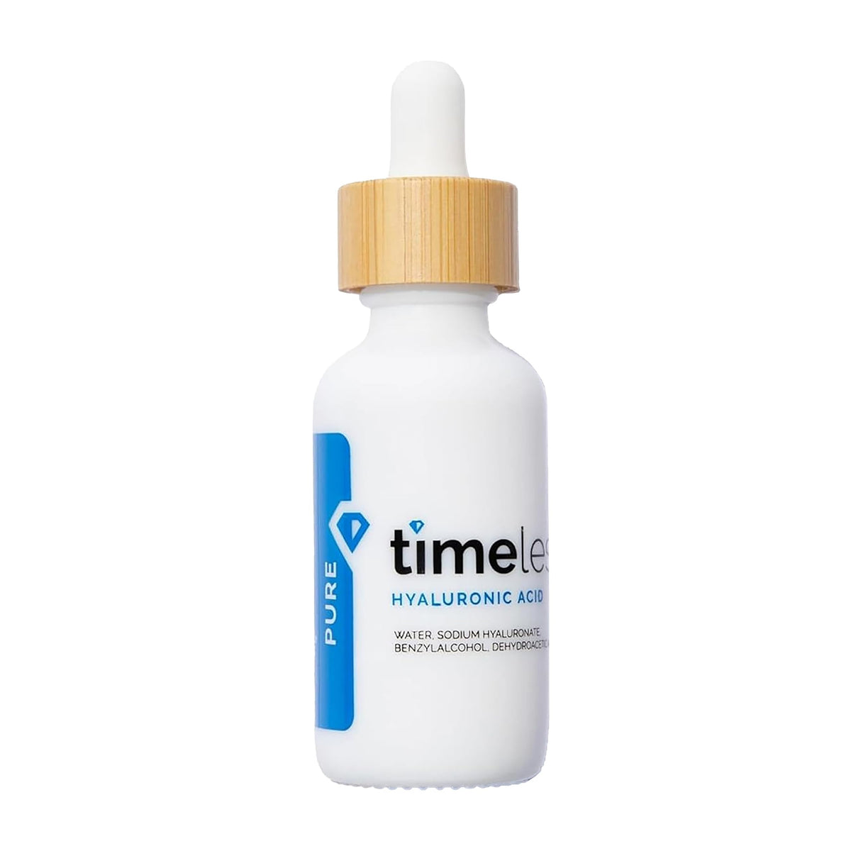 Timeless Skin Care front bottle shot showing clean packaging and hydration benefit