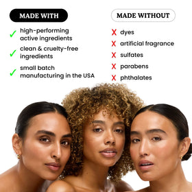 Timeless Skin Care label detail listing 1% hyaluronic acid and clean ingredients