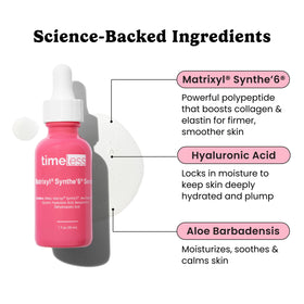 Timeless Skin Care dropper dispensing serum for precise application