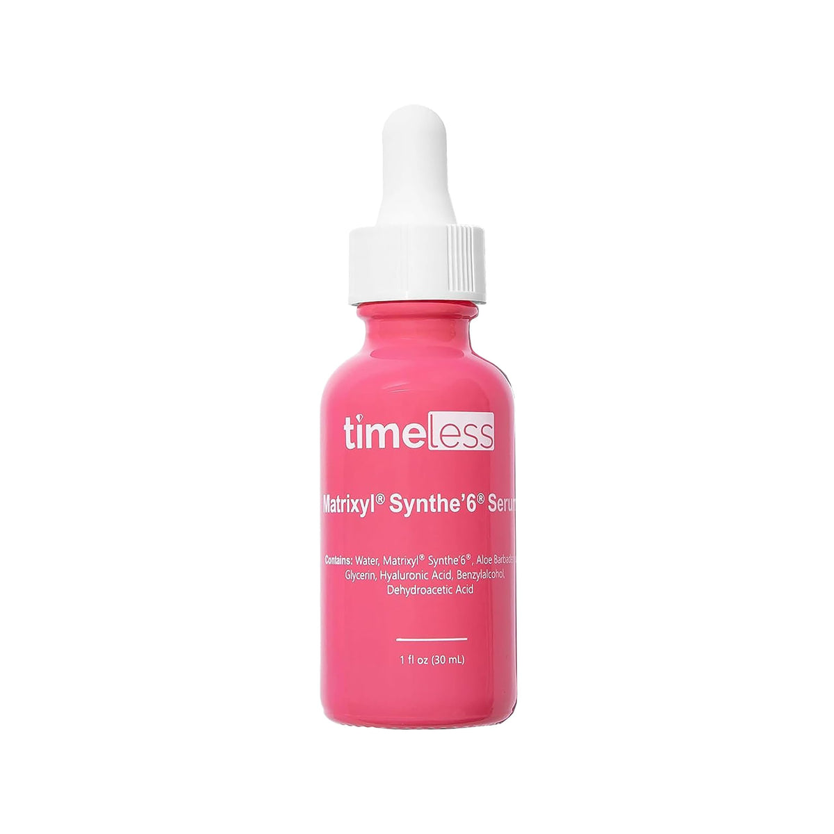 Timeless Skin Care front packaging showing product and benefits