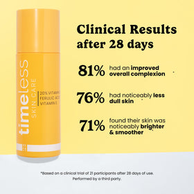 Timeless Skin Care serum texture on skin highlighting lightweight absorption