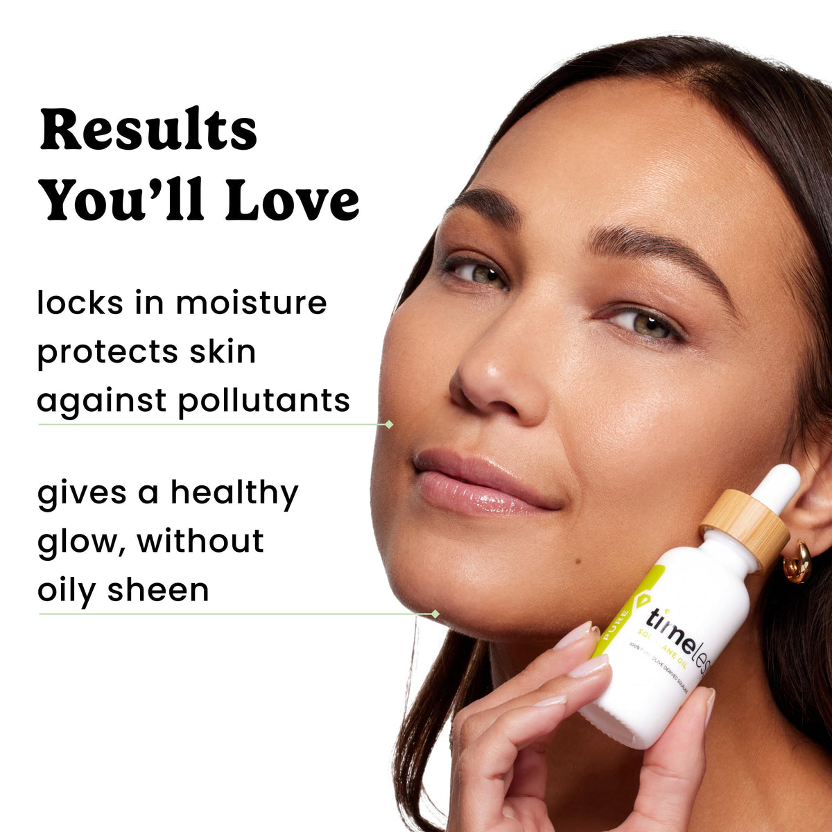 Timeless Skin Care bottle next to ruler to show 8 oz scale benefit