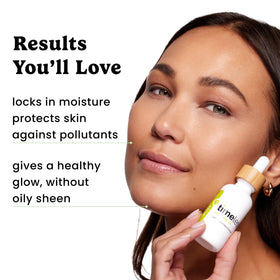 Timeless Skin Care bottle next to ruler to show 8 oz scale benefit