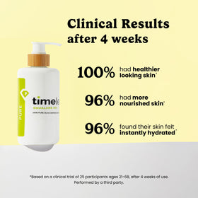 Timeless Skin Care texture droplet demonstrating lightweight absorbent benefit