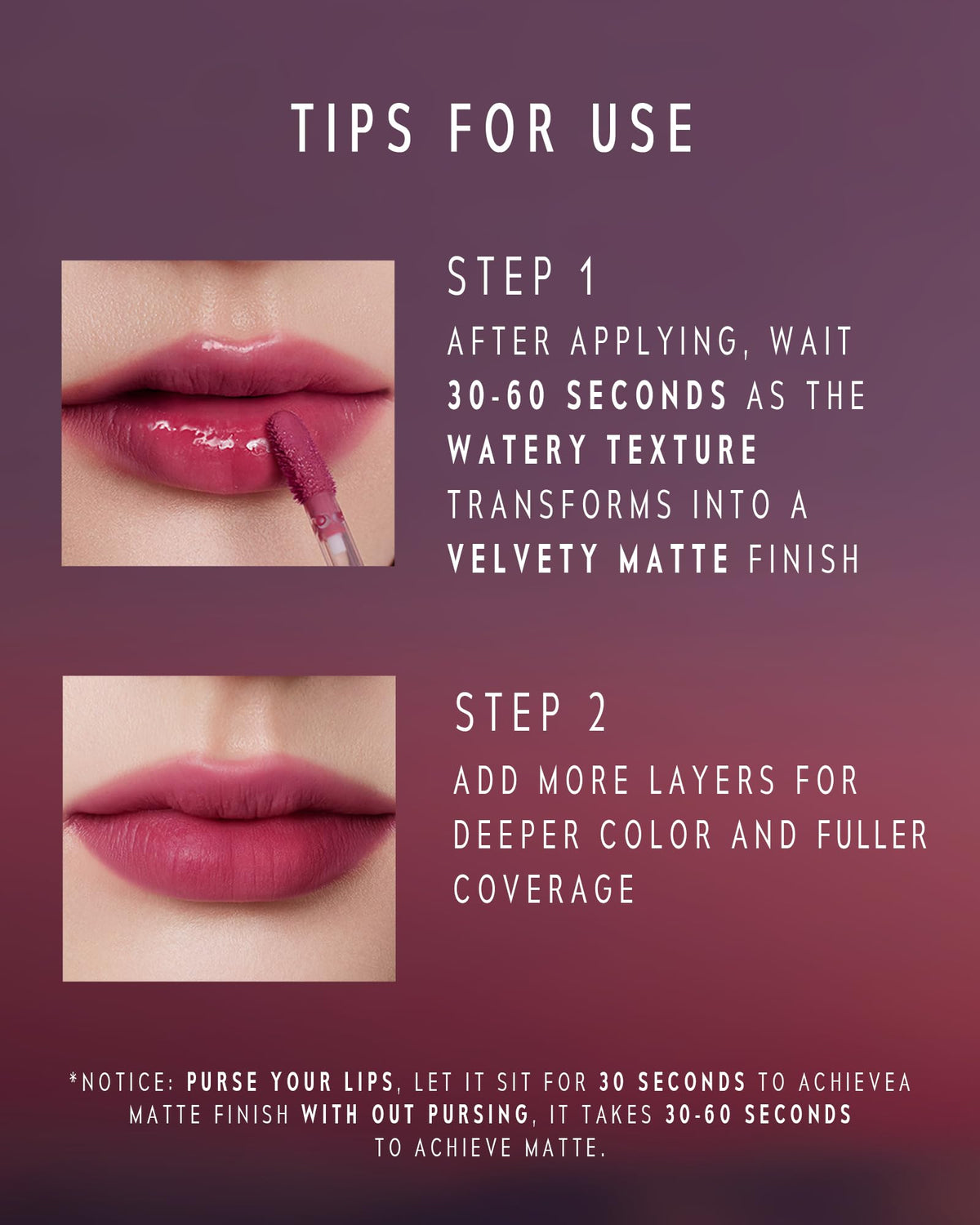 TIMEPHORIA before and after showing softened lip lines and natural diffused finish benefit