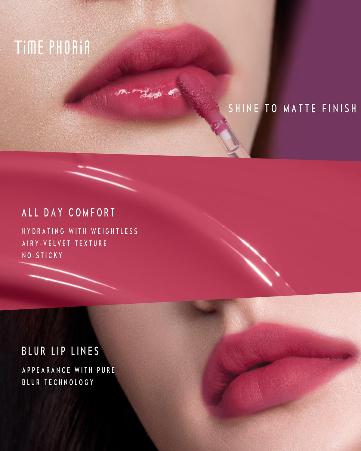 TIMEPHORIA open cap with wand showing applicator tip for precise, effortless application