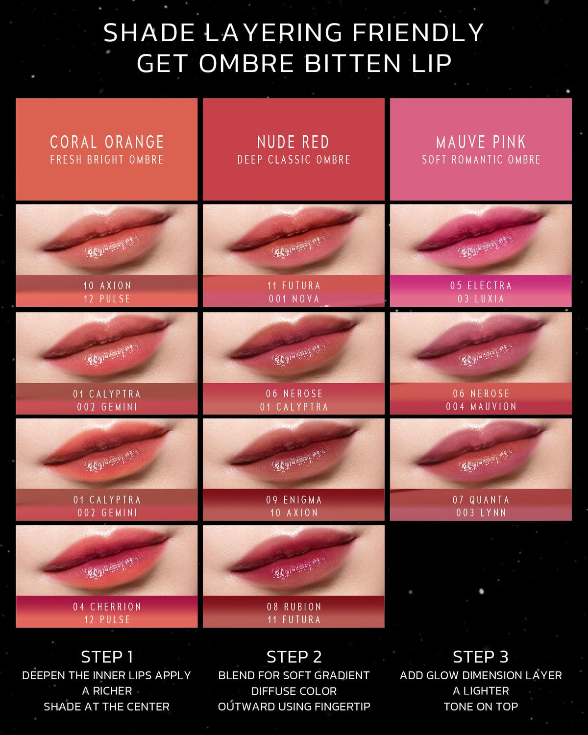 TIMEPHORIA palette image with shade 001 Nova showing true soft-pink hue