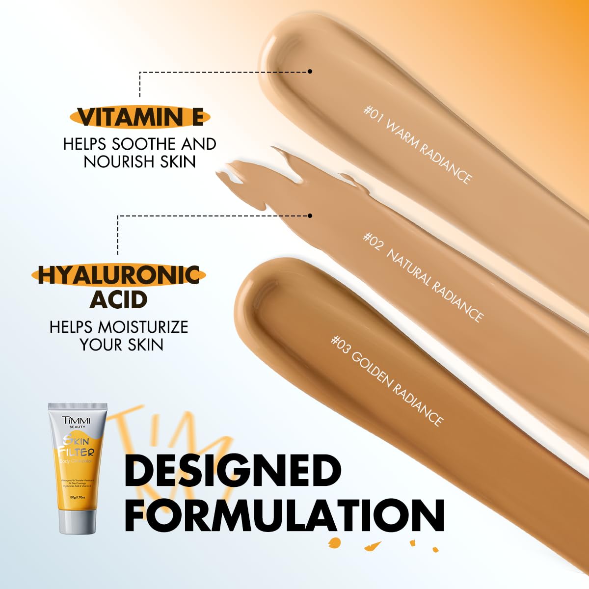 Timmi Beauty compact size held in hand illustrating travel-friendly convenience